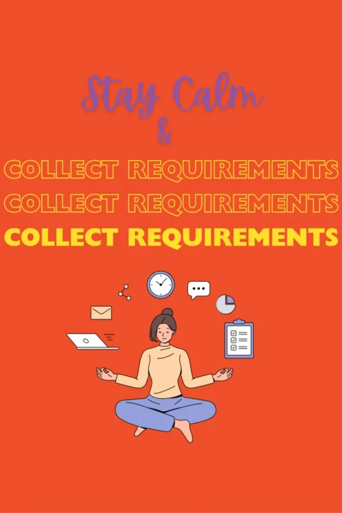 stay calm & collection requirements orange-bg