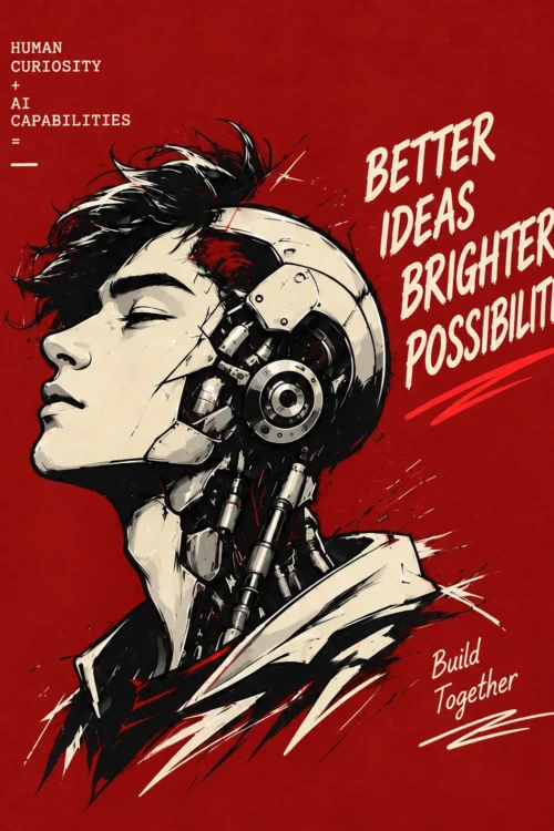 Better Ideas Brighter Possibilities AI Poster
