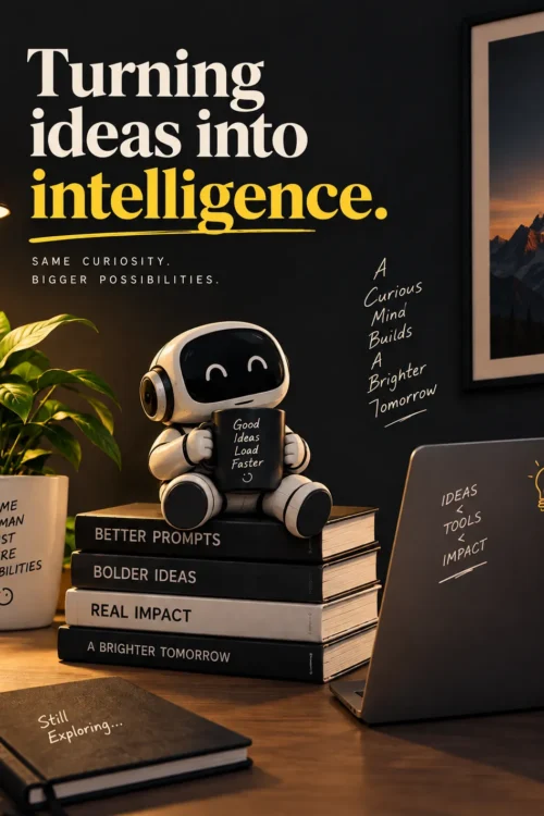 Turning Ideas Into Intelligence AI Poster