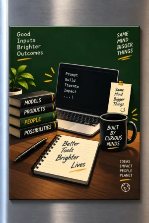 Good Inputs, Brighter Outcomes Fridge Magnet