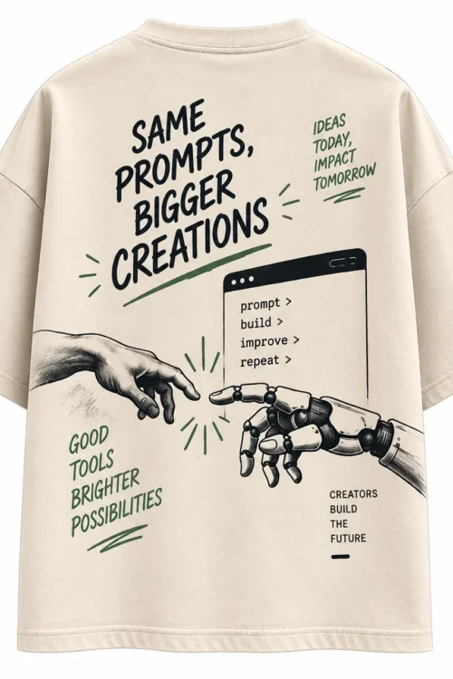 Same Prompts Bigger Creations AI T-Shirt