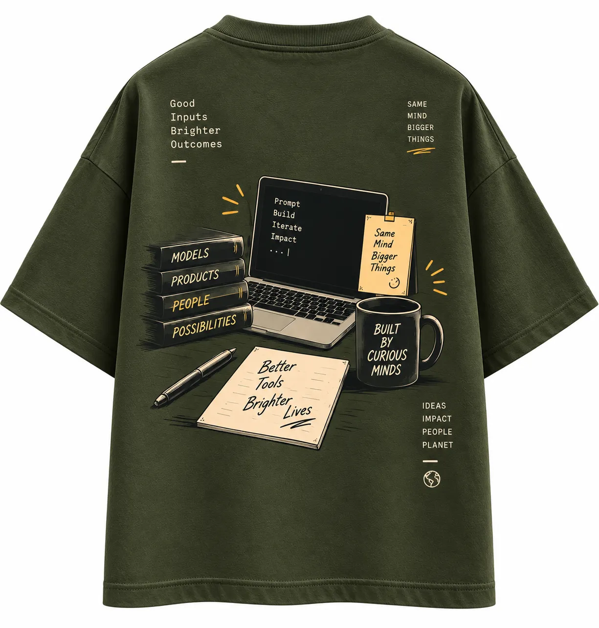 Built by Curious Minds AI T-Shirt