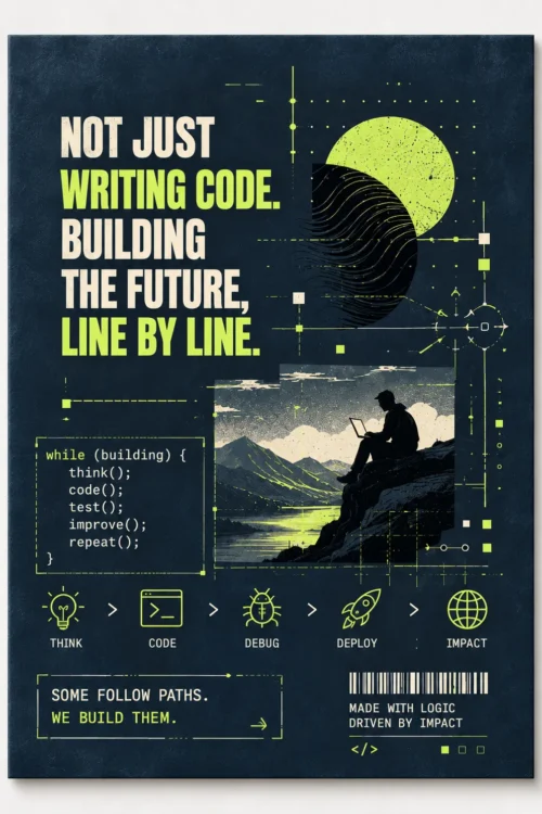 Not Just Writing Code – A4 Poster