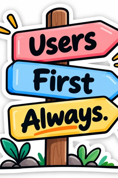Users First Always Fridge Magnet