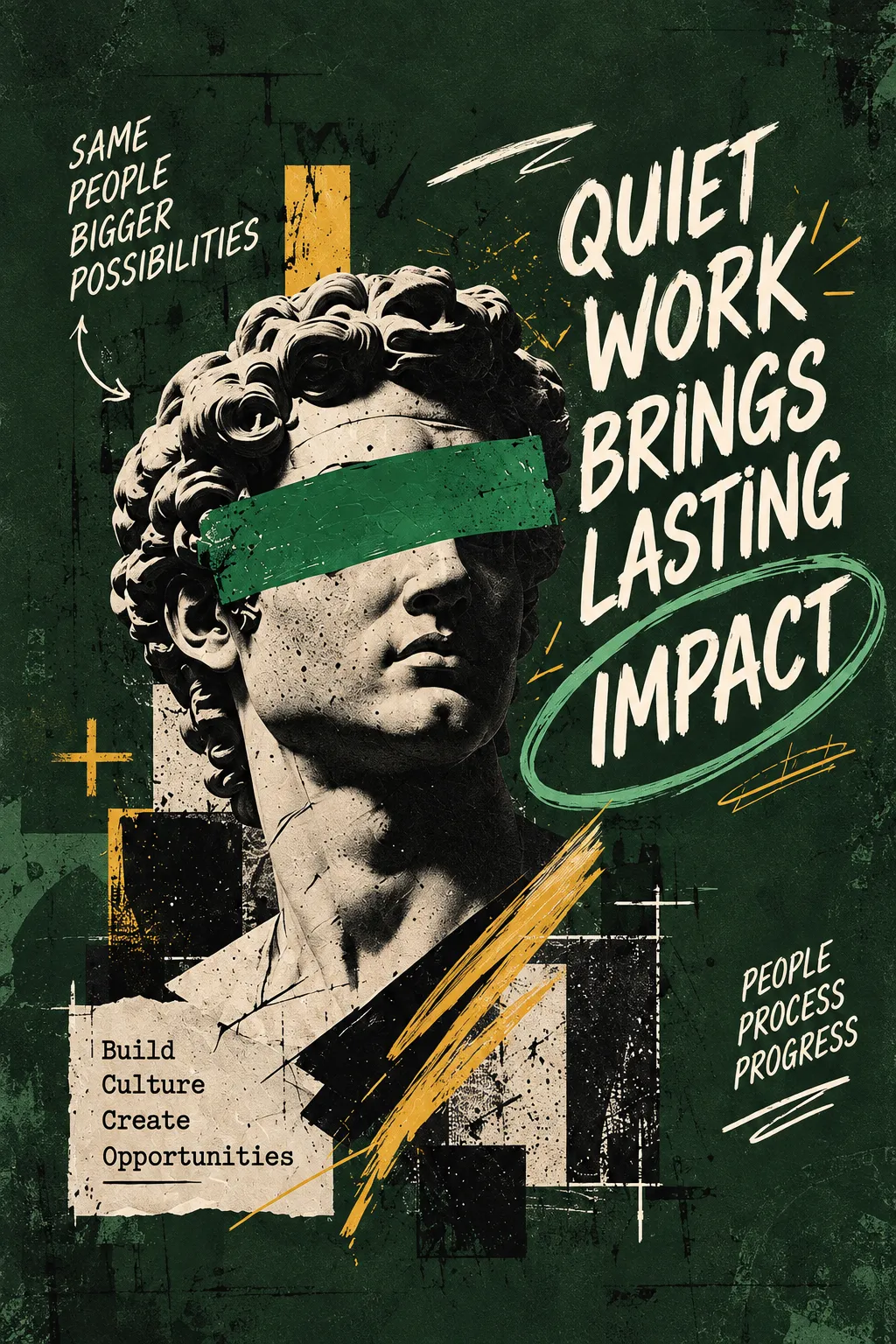 Quiet Work Brings Lasting Impact HR Poster