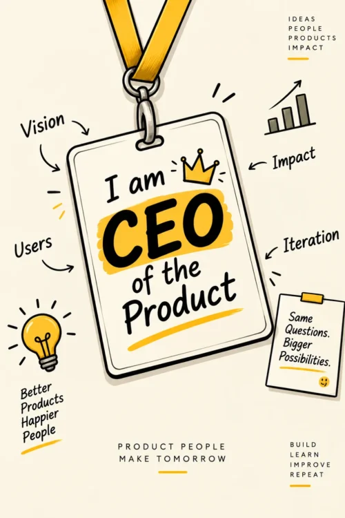 I Am CEO of the Product – Product Manager Poster