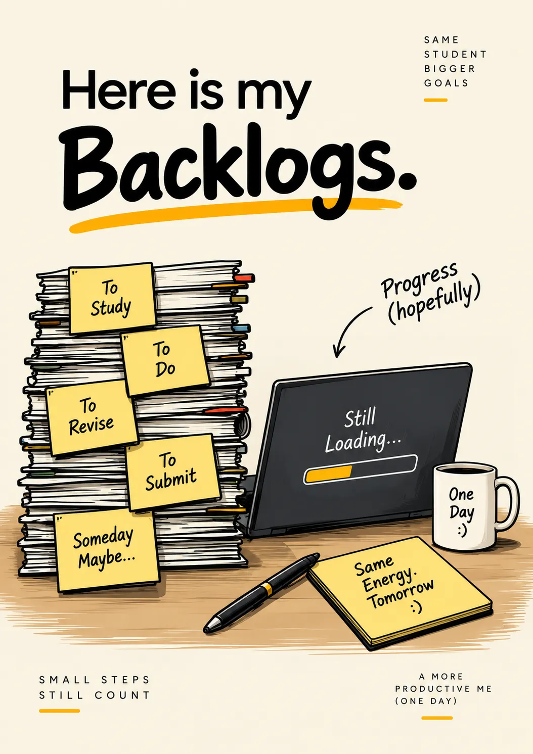 Here Is My Backlogs – Product Manager Poster