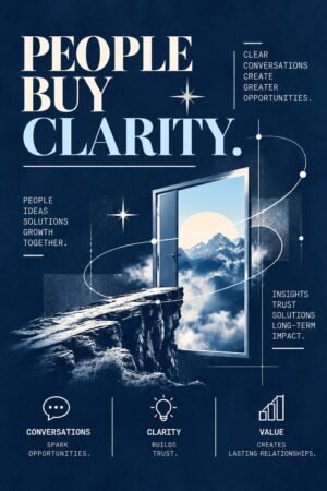 People Buy Clarity Sales Poster