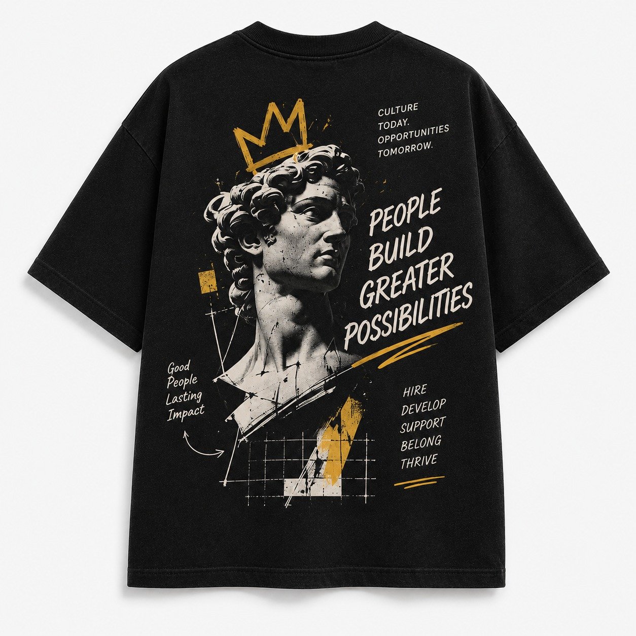 People Build Greater Possibilities – HR Oversized T-Shirt