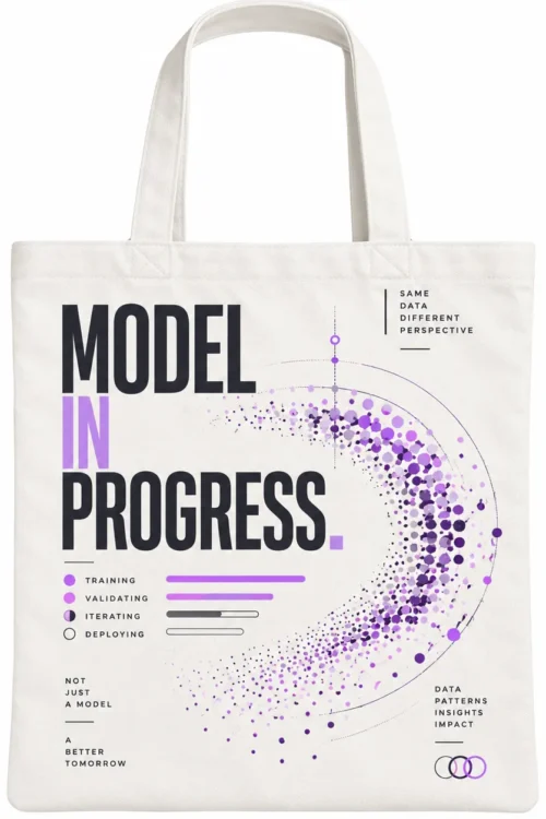 Model in Progress Data Science Tote Bag