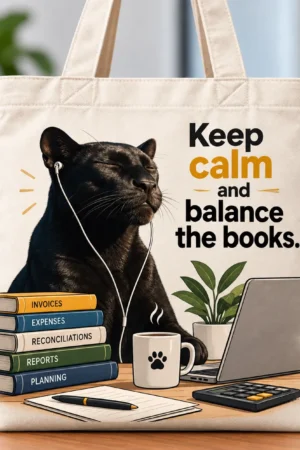 Keep Calm and Balance the Books Finance Tote Bag
