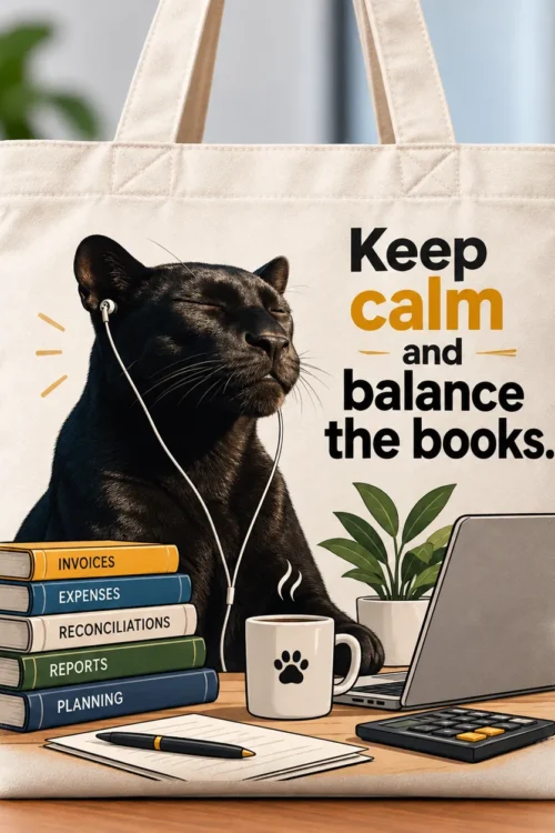 Keep Calm and Balance the Books Finance Tote Bag