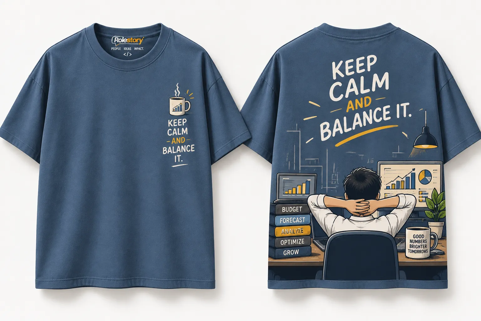 Keep Calm and Balance It Finance T-Shirt