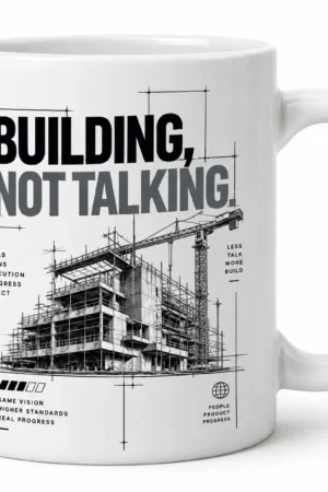 Building Not Talking Founders Coffee Mug
