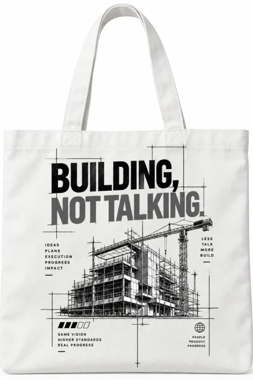 Building Not Talking Founders Tote Bag