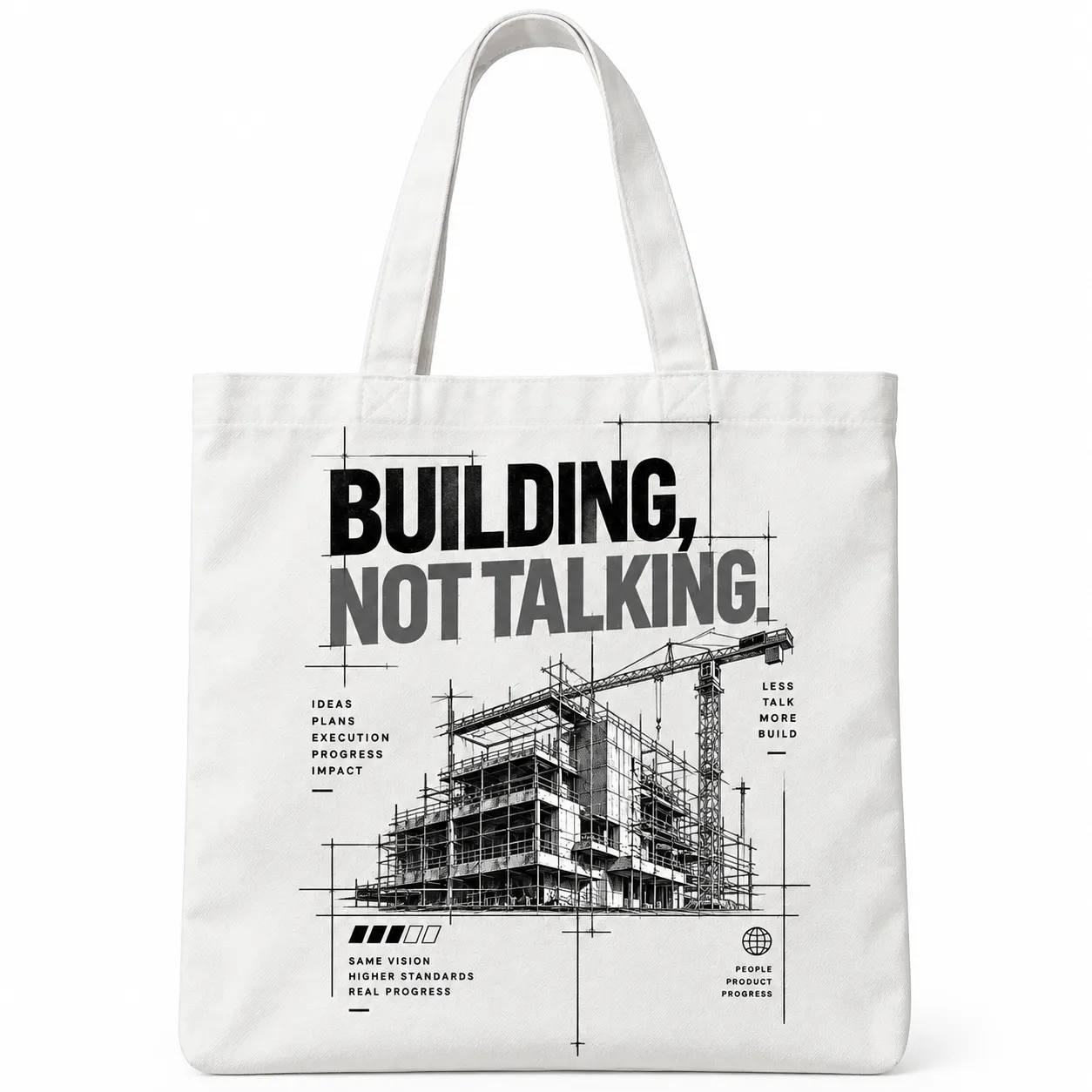 Building Not Talking Founders Tote Bag