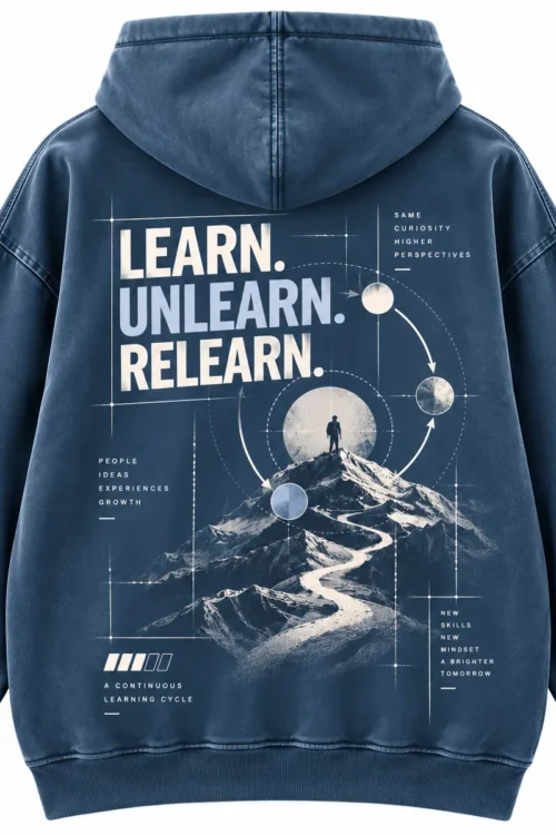 Learn Unlearn Relearn Learning & Development Hoodie