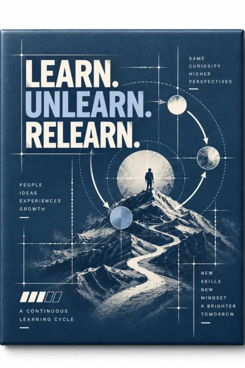 Learn Unlearn Relearn Learning & Development Fridge Magnet