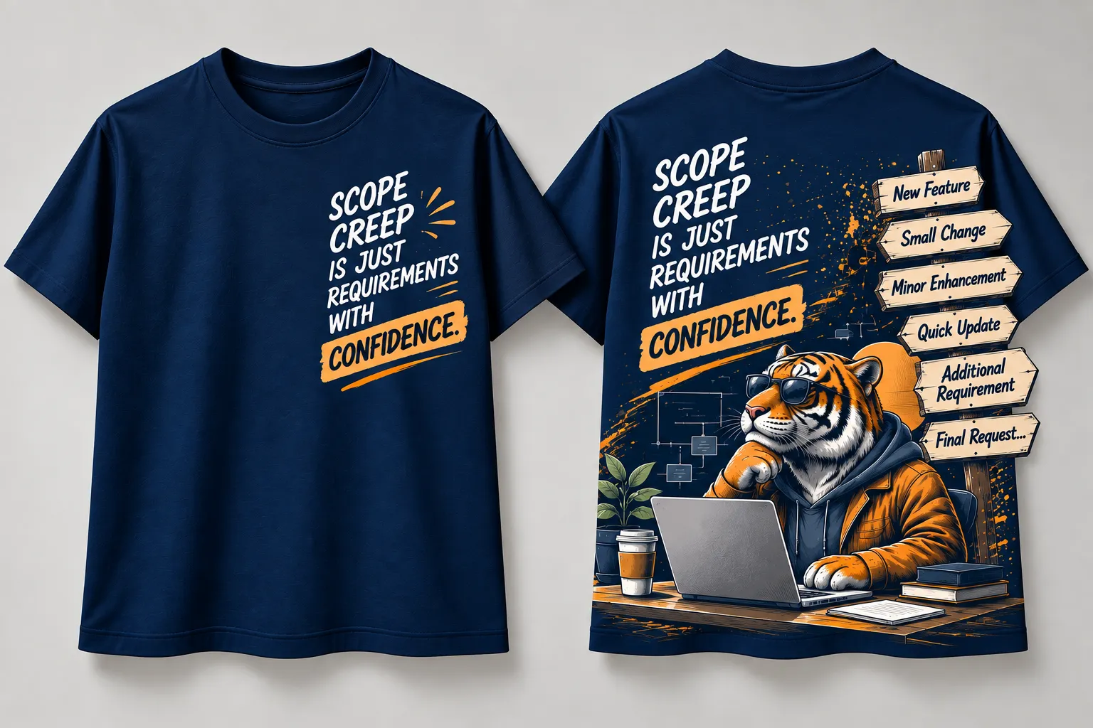 Scope Creep Is Just Requirements With Confidence Business Analyst T-Shirt