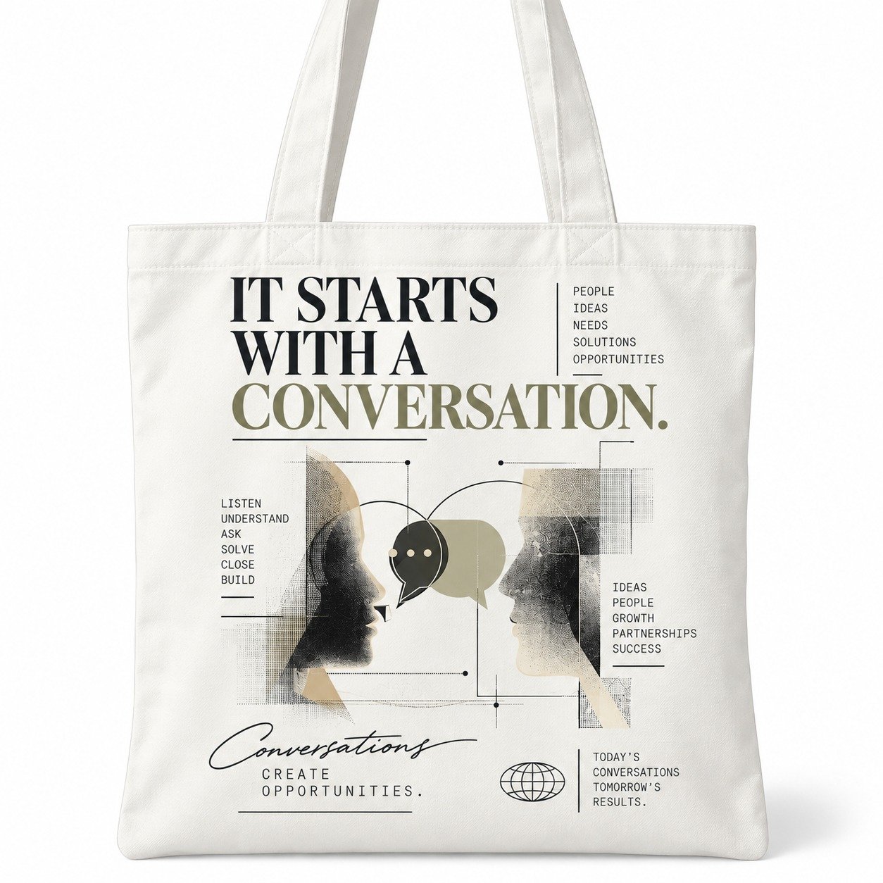 It Starts With a Conversation Sales Tote Bag